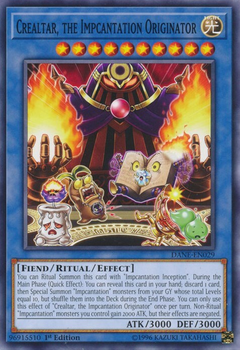 Crealtar, the Impcantation Originator Card Front