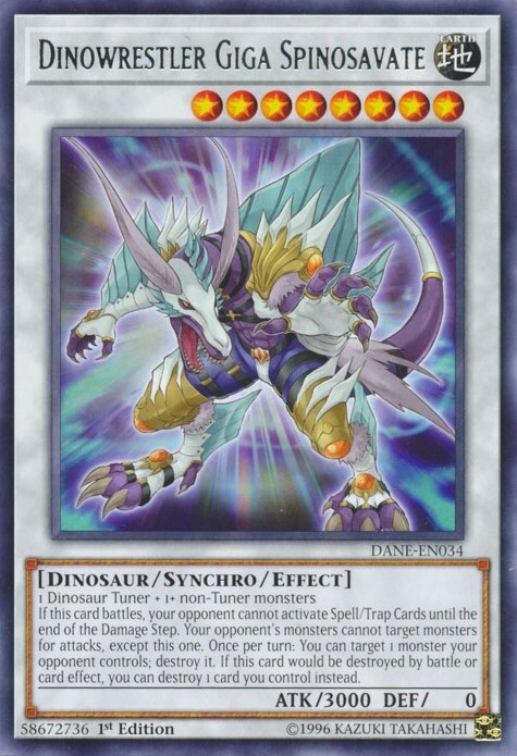 Dinowrestler Giga Spinosavate Card Front