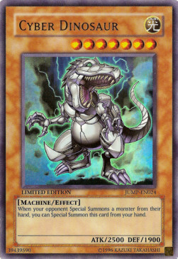 Cyber Dinosaur Card Front