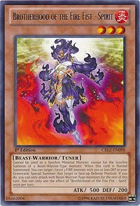 Brotherhood of the Fire Fist - Spirit Card Front