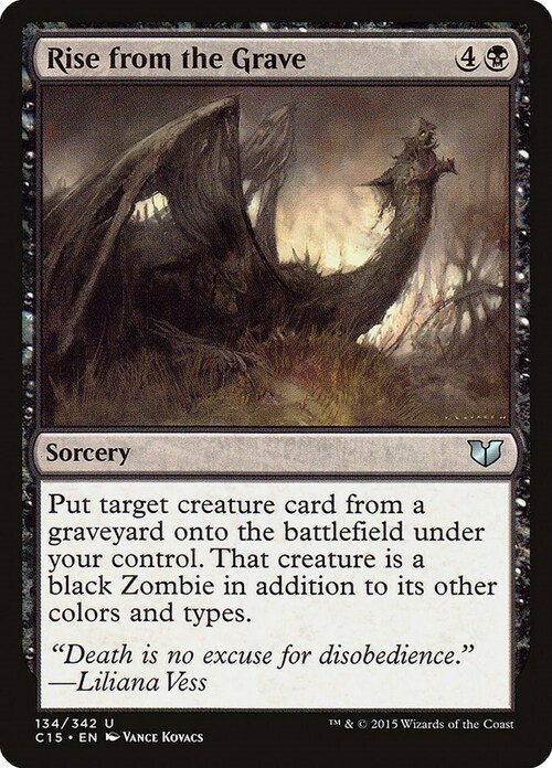 Rise from the Grave Card Front