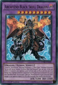 Archfiend Black Skull Dragon Card Front