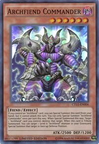 Archfiend Commander Card Front