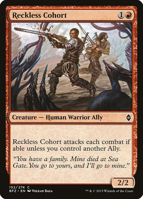 Reckless Cohort Card Front