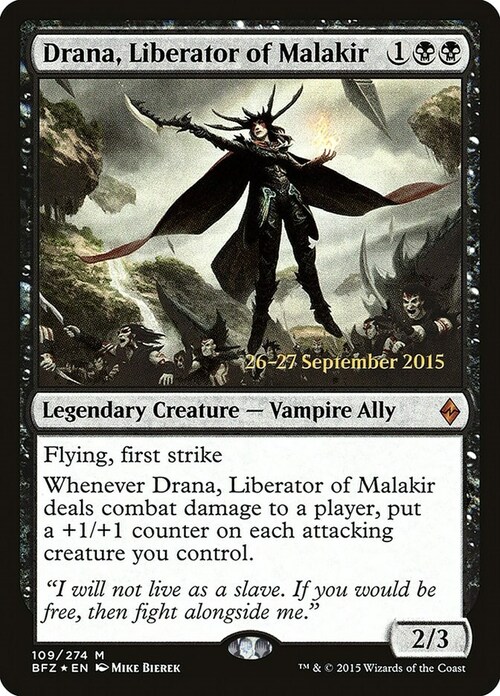 Drana, Liberator of Malakir Card Front