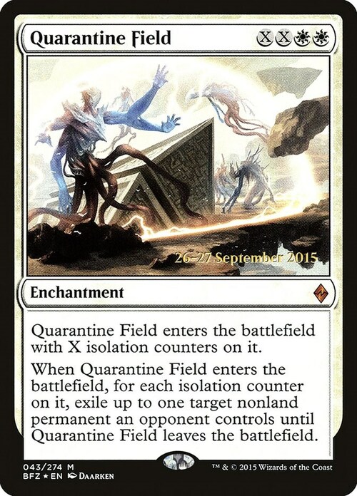 Quarantine Field Card Front