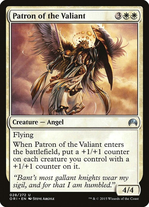 Patron of the Valiant Card Front