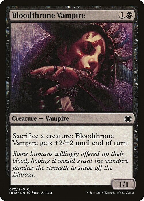 Bloodthrone Vampire Card Front